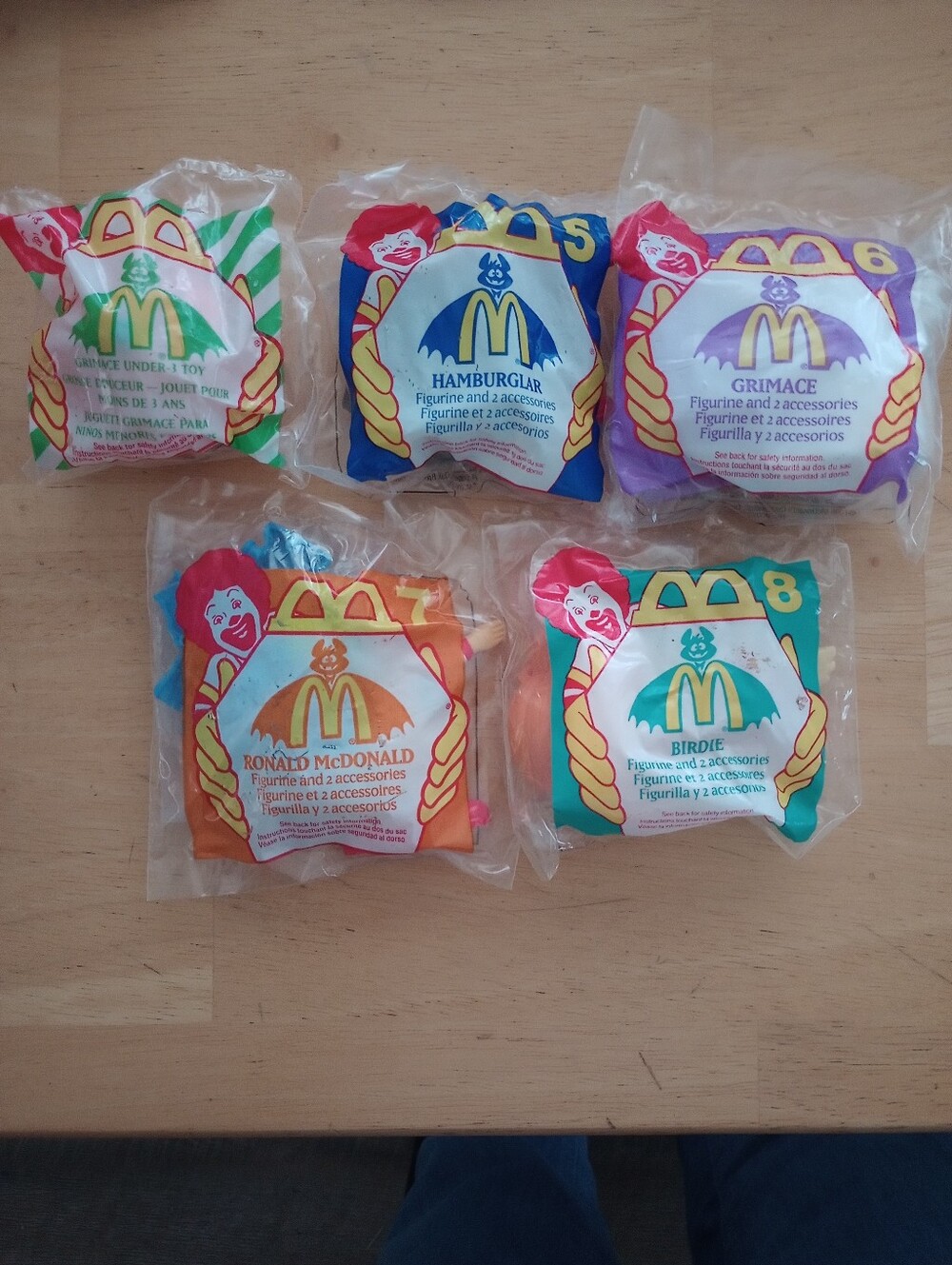 McDonald's 1995 Halloween Happy Meal Toys #5, 6, 7, 8, + Under 3 Toys- New